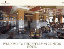 Tablet Screenshot of jeffersonclintonhotel.com